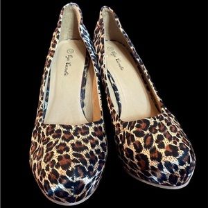 Eye Candie Leopard Stiletto Heels, hardly worn.